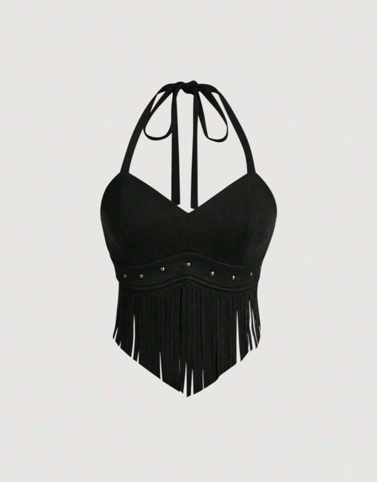 Fringe Halter Top