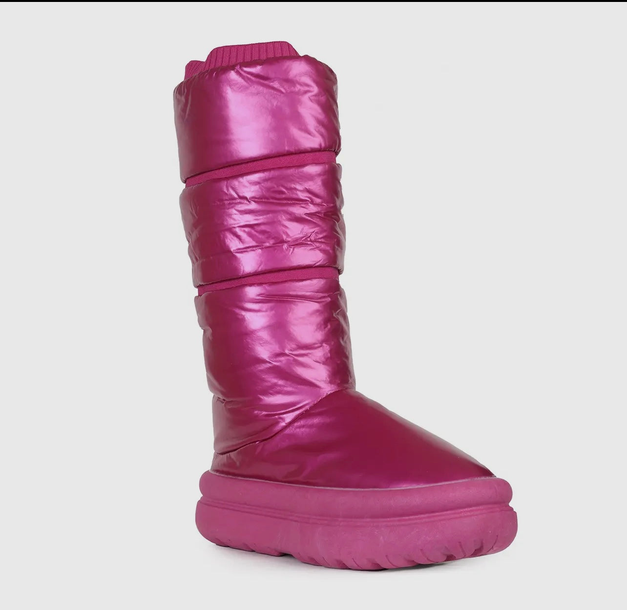 Pink Puffer Boots