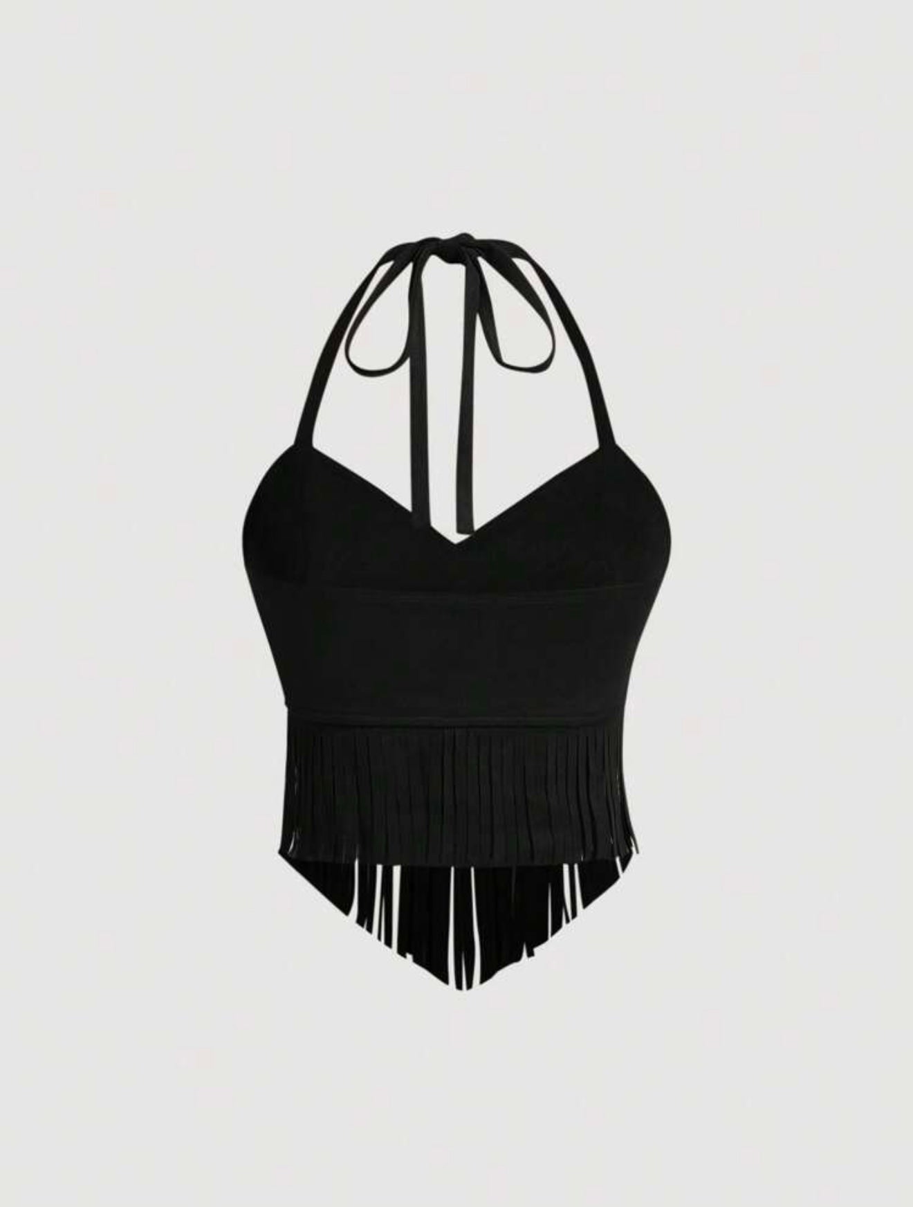 Fringe Halter Top