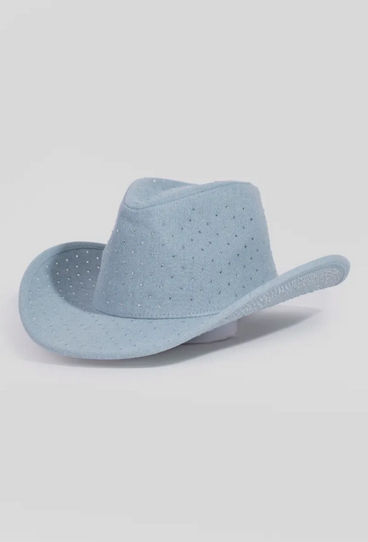 Denim Cowboy Hat