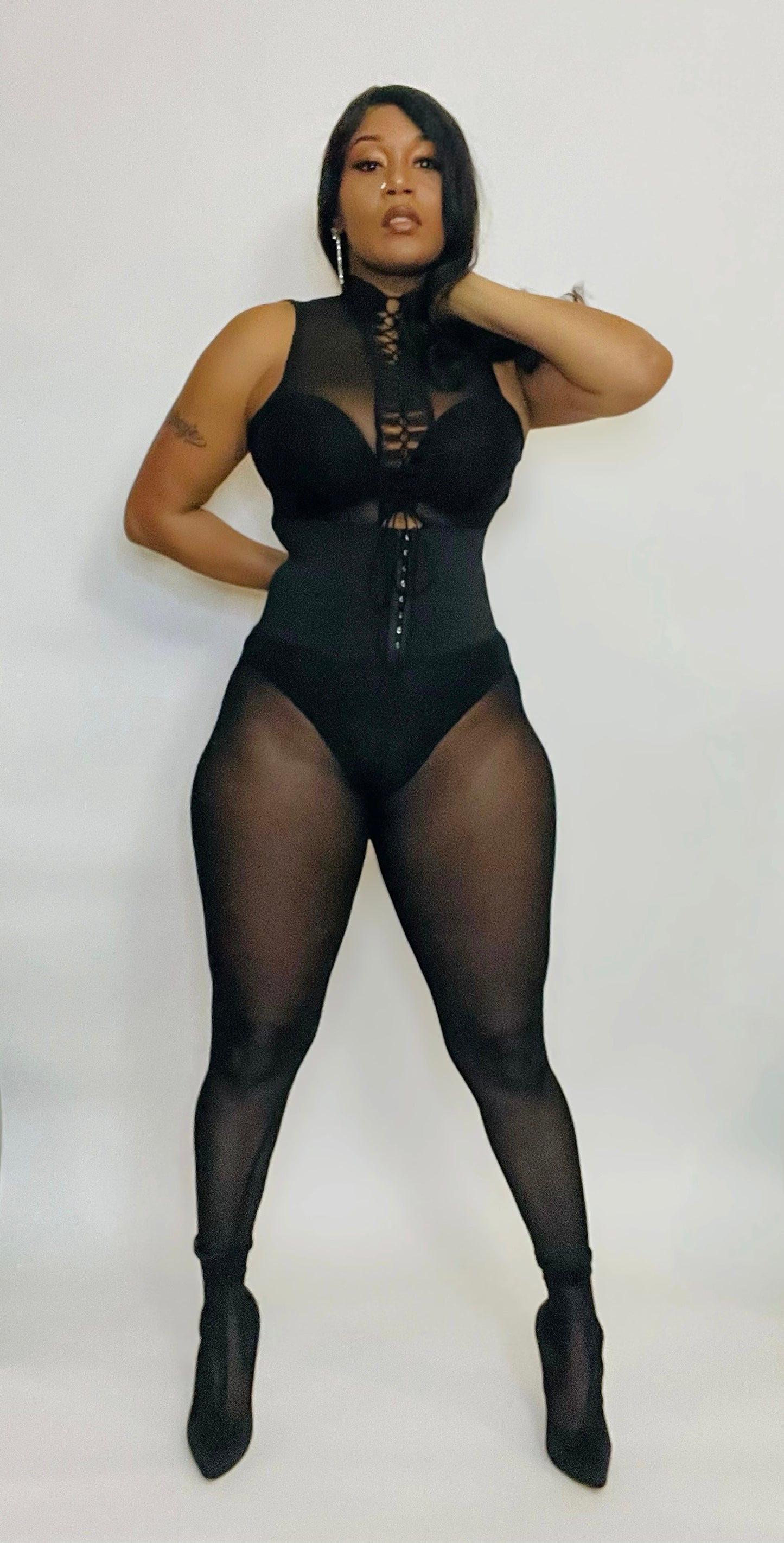 Corset Mesh Leggings