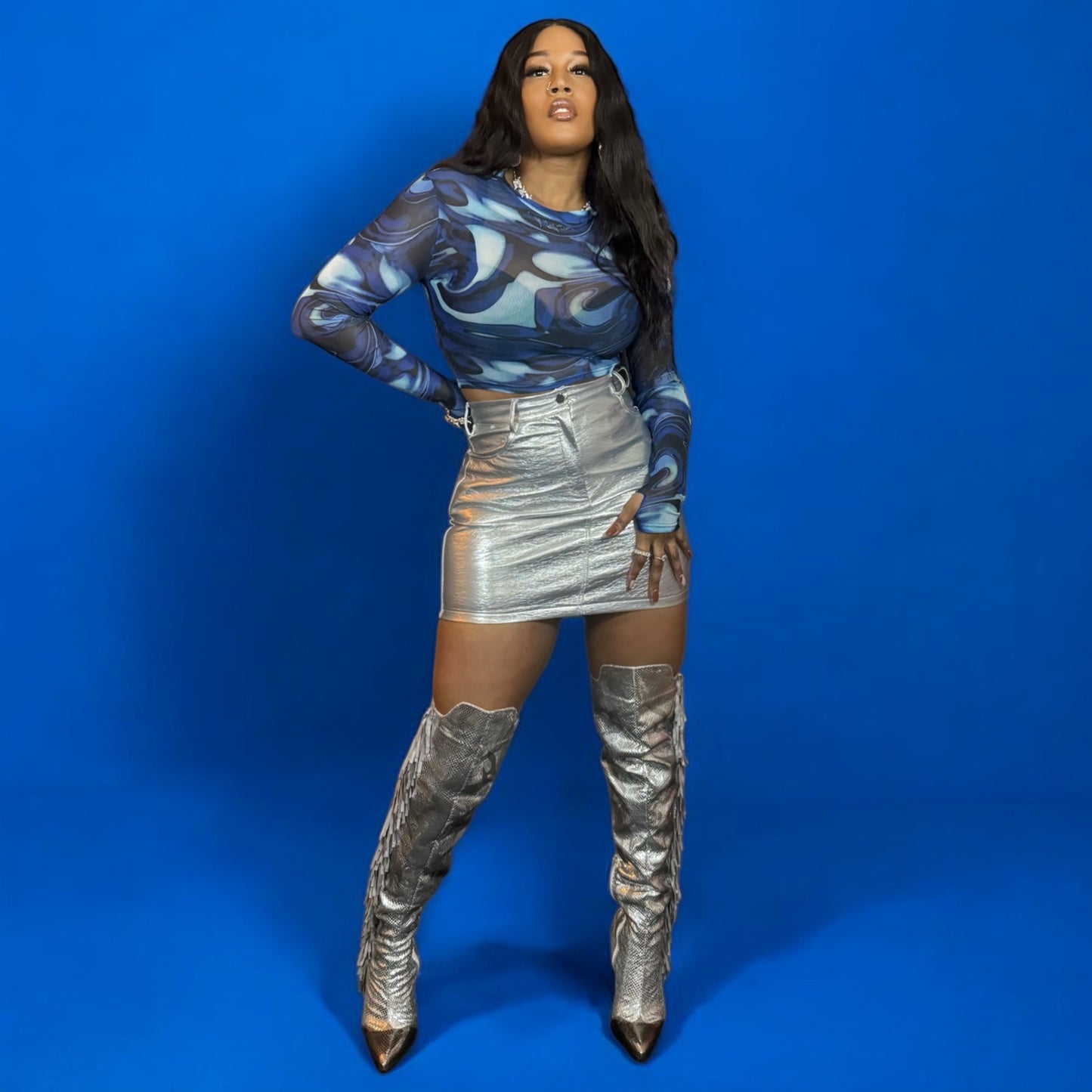 Metallic Skirt